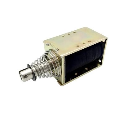 1U578 DC 12V 24V Solénoïde linéaire puissant à cadre ouvert, push-pull, avec course de 10 mm