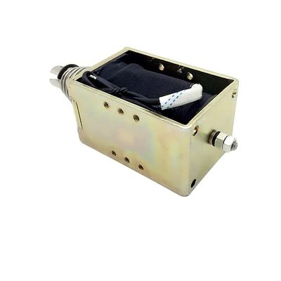 1U578 DC 12V 24V Solénoïde linéaire puissant à cadre ouvert, push-pull, avec course de 10 mm