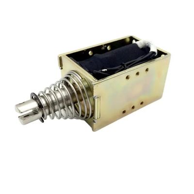 1U578 DC 12V 24V Solénoïde linéaire puissant à cadre ouvert, push-pull, avec course de 10 mm