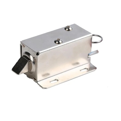 U1054-1b 12V 24V Serrure électromagnétique électrique miniature de type traction normalement fermée avec fonction de déverrouillage manuel