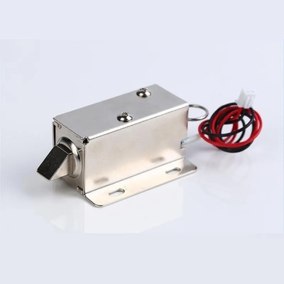 U1054-1b 12V 24V Serrure électromagnétique électrique miniature de type traction normalement fermée avec fonction de déverrouillage manuel