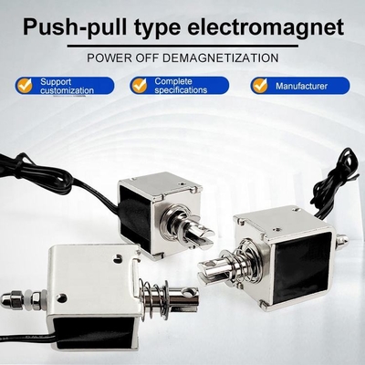 Électroaimant solénoïde type push-pull U-0826B Force de poussée Électroaimant linéaire à cadre ouvert Aimant électrique de levage à ventouse